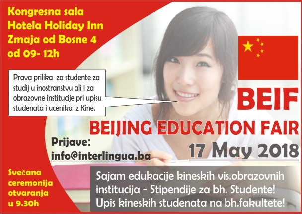 Sajam Kineskih Obrazovnih Institucija Iz Pekinga U Sarajevu
