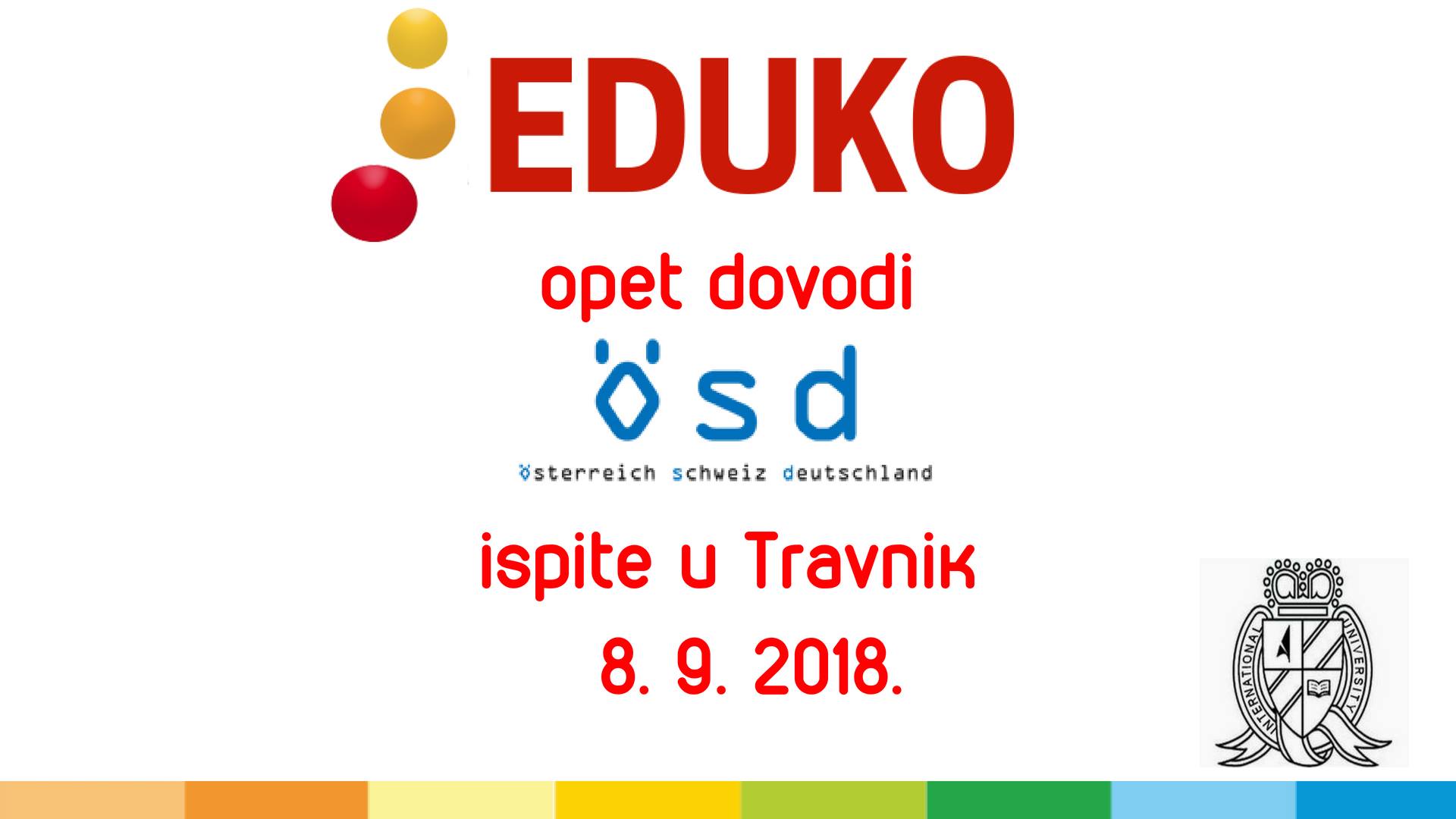 Ispiti Austrijske Jezičke Diplome (ÖSD) Na Internacionalnom Univerzitetu Travnik U Travniku