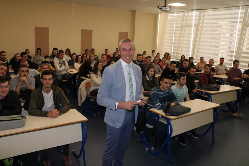 A Professor From Lithuania Gave A Lecture At The International University Travnik Under The Erasmus + Mobility Program