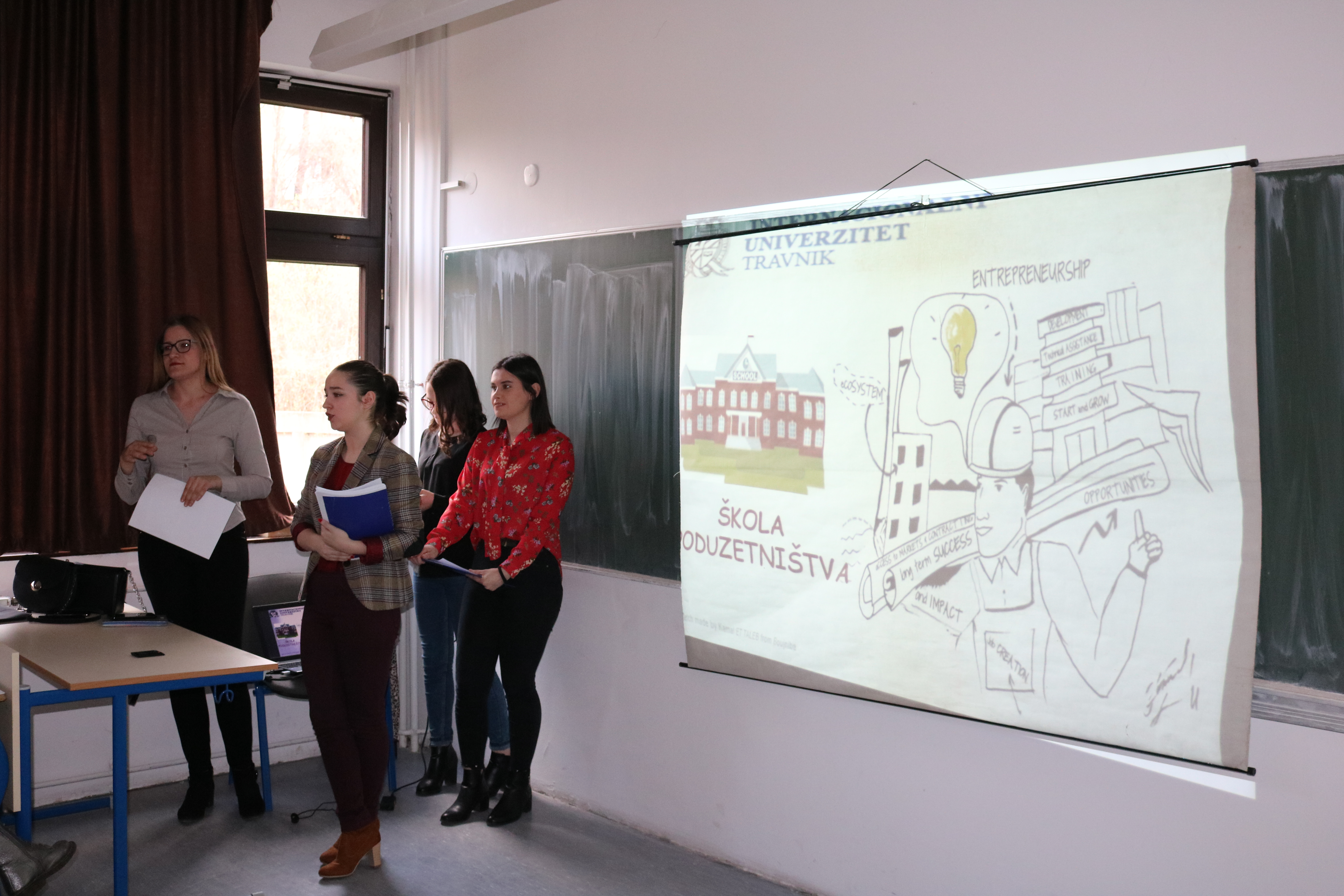 Students From The Faculty Of Economics In Travnik Organized A Workshop “Small School Of Entrepreneurship” For High School Students