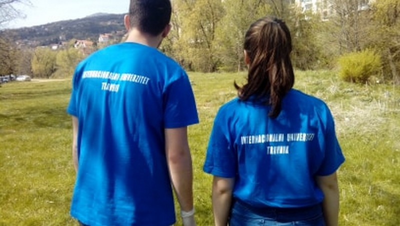 Through The #trashchallenge Project, The Students Of The International University Of Travnik Marked The Earth Day