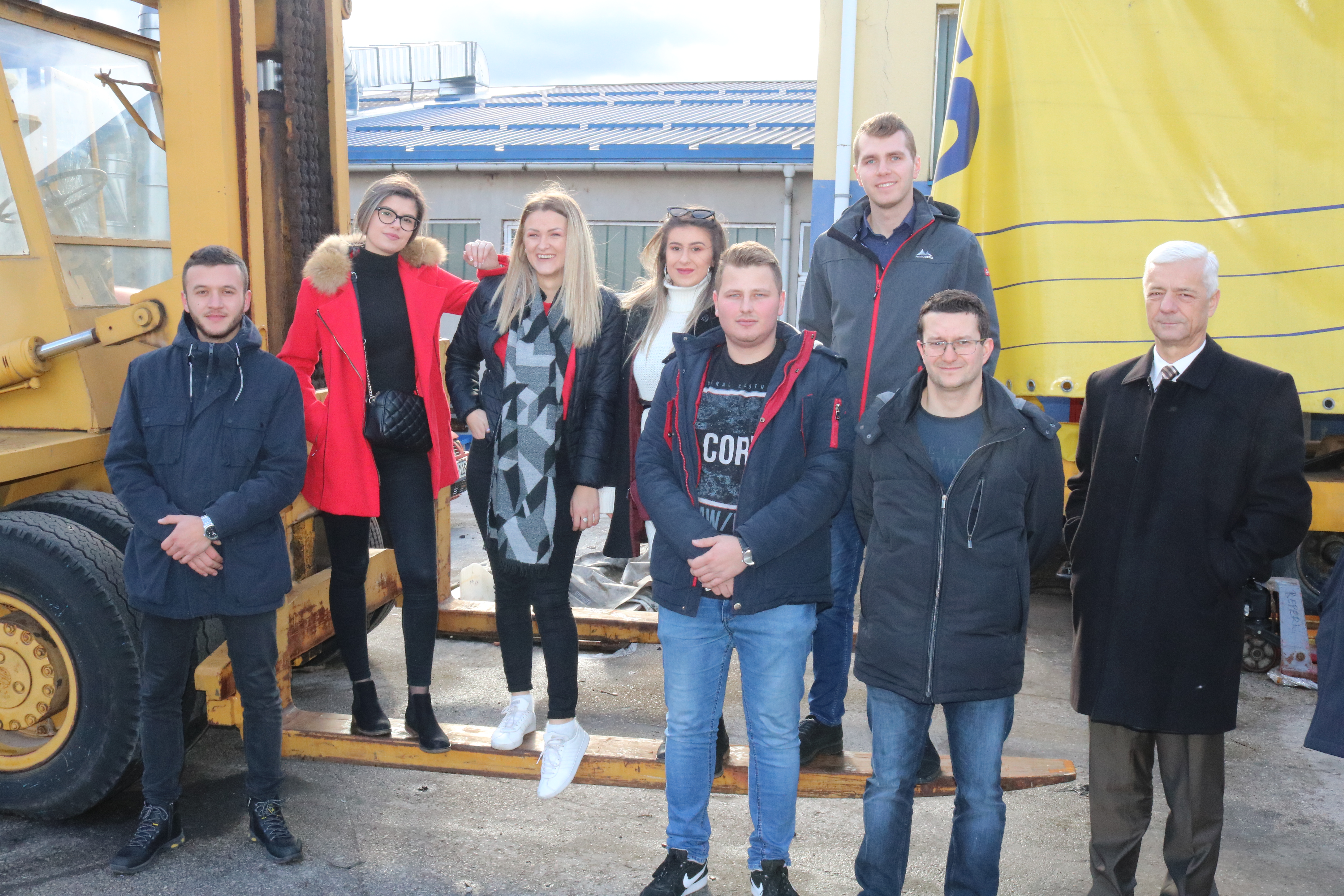 Students Of The Faculty Of Traffic And Transport Engineering Travnik Visited The Company FIS-šped Vitez